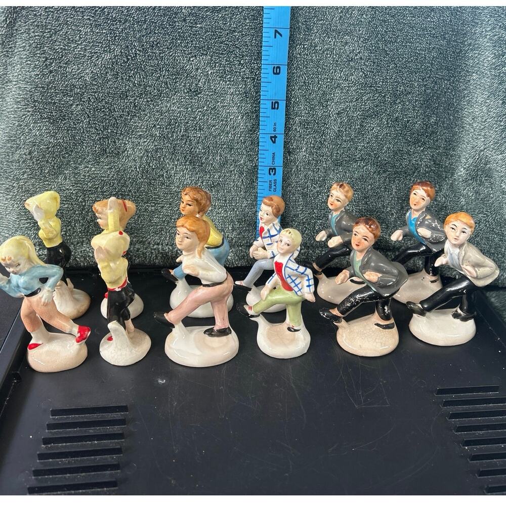 1950s Ceramic Teens at a Sock Hop Figurines Priced Individually